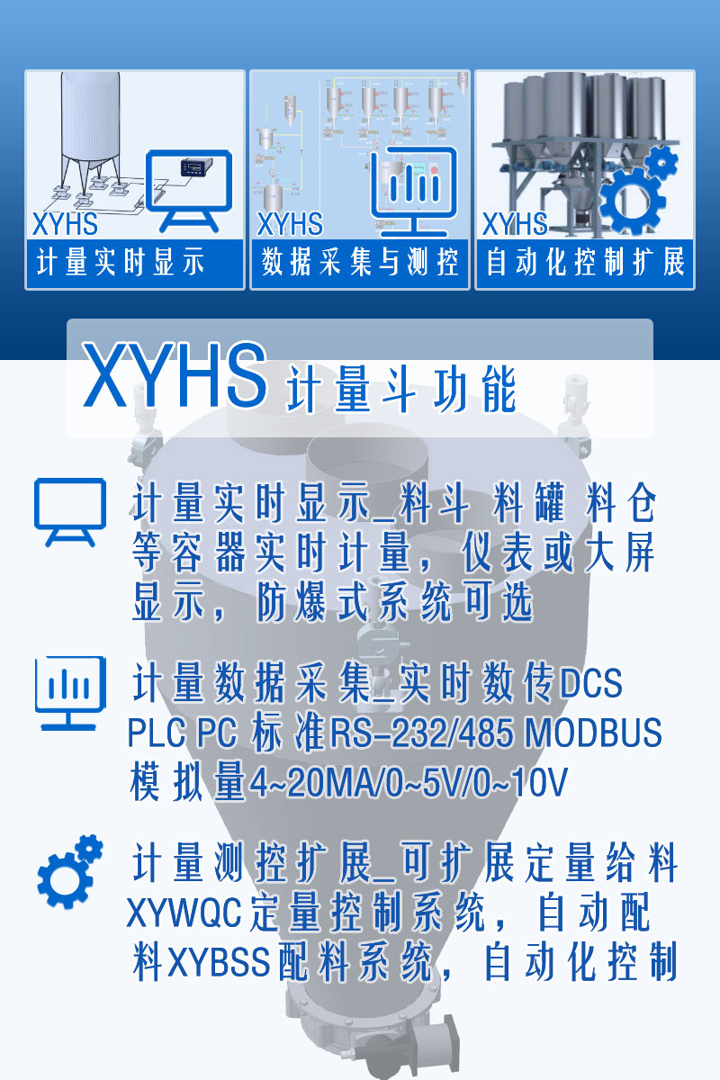 XYHS干粉砂浆料斗秤_计量斗称重系统 功能