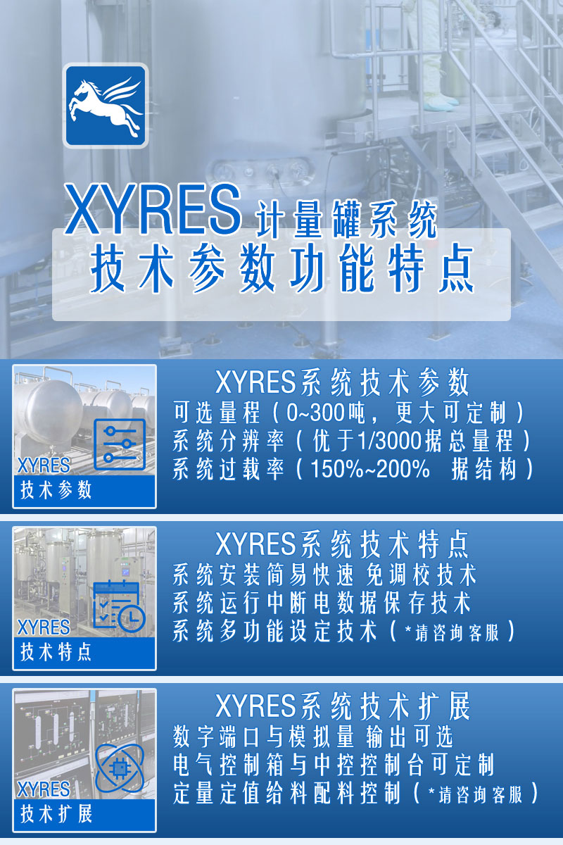 XYRES电子称重式计量罐系统 配置参数